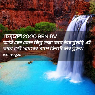 Picture 02 - 1 চমূৱেল 20:20 BENIRV - আমি যেন কোন কিছু - Bible Verse Picture