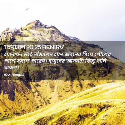 Picture 02 - 1 চমূৱেল 20:25 BENIRV - যোনাথন উঠে - Bible Verse Picture