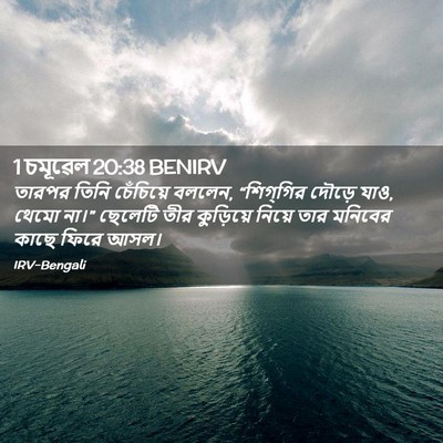 Picture 02 - 1 চমূৱেল 20:38 BENIRV - তারপর তিনি - Bible Verse Picture