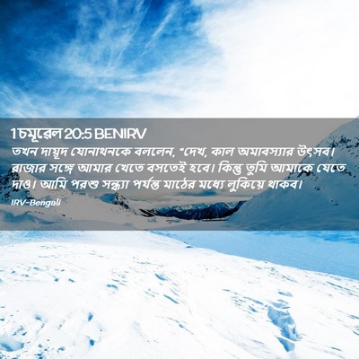 Picture 02 - 1 চমূৱেল 20:5 BENIRV - তখন দায়ূদ - Bible Verse Picture