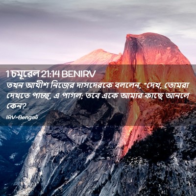 Picture 02 - 1 চমূৱেল 21:14 BENIRV - তখন আখীশ নিজের - Bible Verse Picture