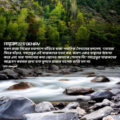 Picture 02 - 1 চমূৱেল 22:17 BENIRV - তখন রাজা নিজের - Bible Verse Picture