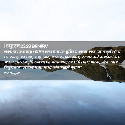 Picture 02 - 1 চমূৱেল 23:23 BENIRV - অতএব যে সমস্ত গোপন - Bible Verse Picture