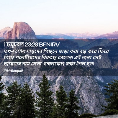 Picture 02 - 1 চমূৱেল 23:28 BENIRV - তখন শৌল দায়ূদের - Bible Verse Picture