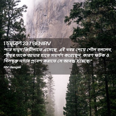 Picture 02 - 1 চমূৱেল 23:7 BENIRV - পরে দায়ূদ - Bible Verse Picture
