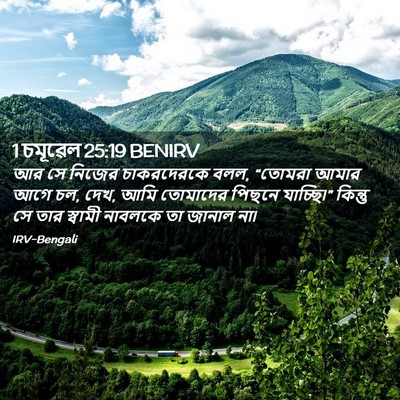 Picture 02 - 1 চমূৱেল 25:19 BENIRV - আর সে নিজের - Bible Verse Picture