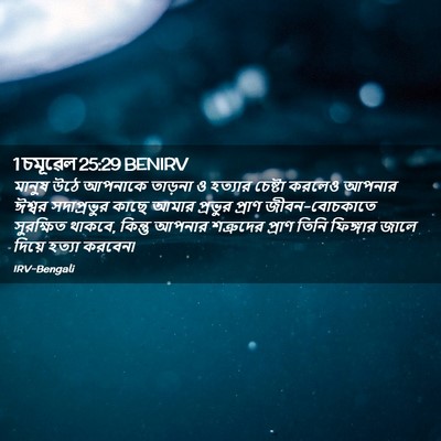Picture 02 - 1 চমূৱেল 25:29 BENIRV - মানুষ উঠে আপনাকে - Bible Verse Picture