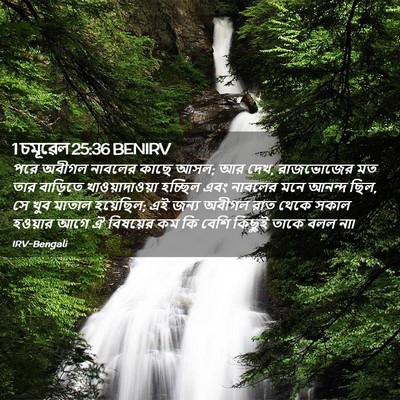 Picture 02 - 1 চমূৱেল 25:36 BENIRV - পরে অবীগল নাবলের - Bible Verse Picture