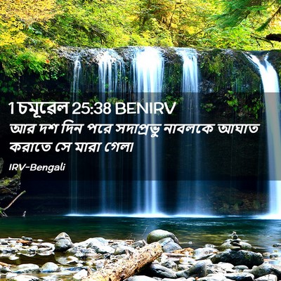 Picture 02 - 1 চমূৱেল 25:38 BENIRV - আর দশ দিন পরে - Bible Verse Picture