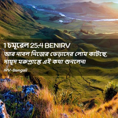 Picture 02 - 1 চমূৱেল 25:4 BENIRV - আর নাবল নিজের - Bible Verse Picture