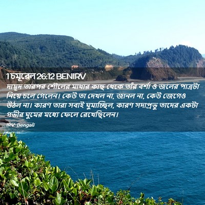 Picture 02 - 1 চমূৱেল 26:12 BENIRV - দায়ূদ তারপর - Bible Verse Picture