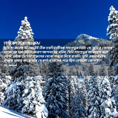 Picture 02 - 1 চমূৱেল 26:16 BENIRV - তুমি যা করেছ তা - Bible Verse Picture