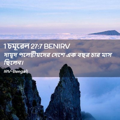 Picture 02 - 1 চমূৱেল 27:7 BENIRV - দায়ূদ - Bible Verse Picture