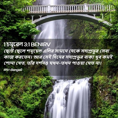 Picture 02 - 1 চমূৱেল 3:1 BENIRV - ছোট ছেলে শমূয়েল - Bible Verse Picture
