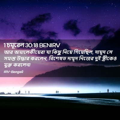 Picture 02 - 1 চমূৱেল 30:18 BENIRV - আর অমালেকীয়েরা - Bible Verse Picture
