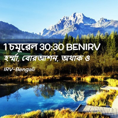 Picture 02 - 1 চমূৱেল 30:30 BENIRV - হর্ম্মা, বোরআশন, - Bible Verse Picture