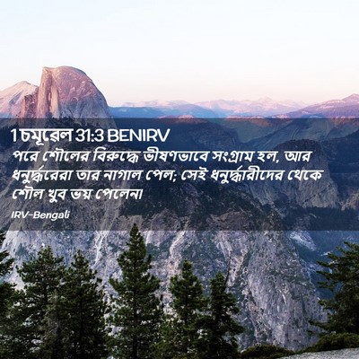 Picture 02 - 1 চমূৱেল 31:3 BENIRV - পরে শৌলের - Bible Verse Picture