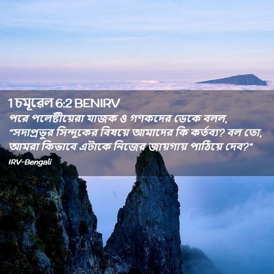 Picture 02 - 1 চমূৱেল 6:2 BENIRV - পরে পলেষ্টীয়েরা - Bible Verse Picture