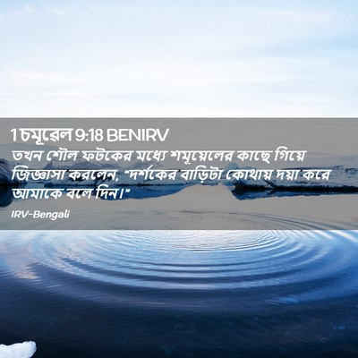 Picture 02 - 1 চমূৱেল 9:18 BENIRV - তখন শৌল ফটকের - Bible Verse Picture