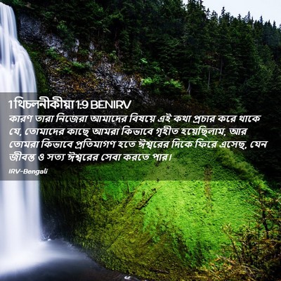 Picture 02 - 1 থিচলনীকীয়া 1:9 BENIRV - কারণ তারা নিজেরা - Bible Verse Picture