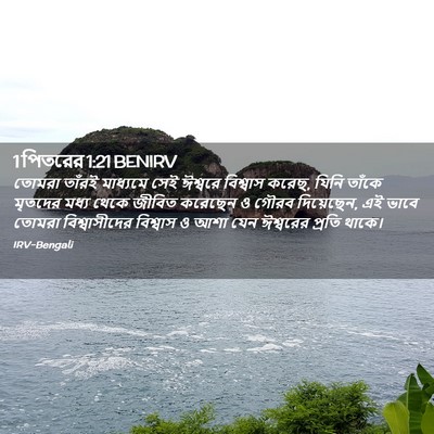 Picture 02 - 1 পিতরের 1:21 BENIRV - তোমরা তাঁরই - Bible Verse Picture