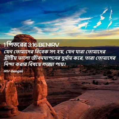 Picture 02 - 1 পিতরের 3:16 BENIRV - যেন তোমাদের বিবেক - Bible Verse Picture