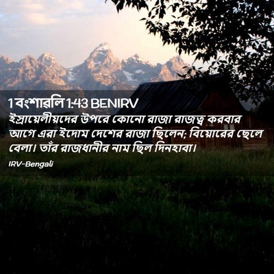 Picture 02 - 1 বংশাৱলি 1:43 BENIRV - ইস্রায়েলীয়দের - Bible Verse Picture