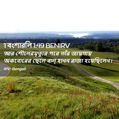 Picture 02 - 1 বংশাৱলি 1:49 BENIRV - আর শৌলেরমৃত্যুর - Bible Verse Picture