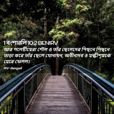 Picture 02 - 1 বংশাৱলি 10:2 BENIRV - আর পলেষ্টীয়েরা - Bible Verse Picture