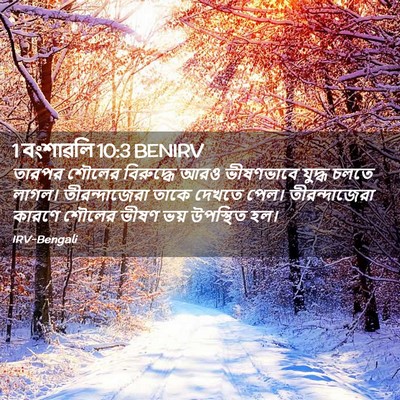 Picture 02 - 1 বংশাৱলি 10:3 BENIRV - তারপর শৌলের - Bible Verse Picture