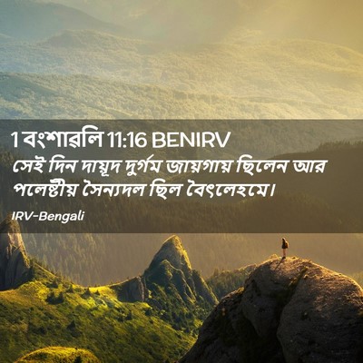 Picture 02 - 1 বংশাৱলি 11:16 BENIRV - সেই দিন দায়ূদ - Bible Verse Picture