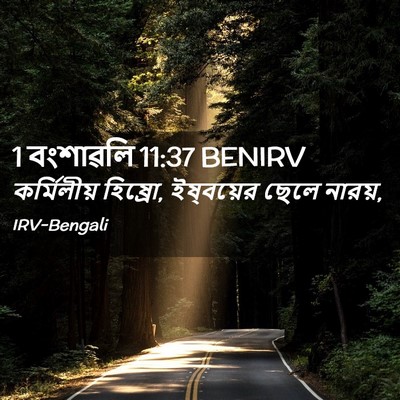 Picture 02 - 1 বংশাৱলি 11:37 BENIRV - কর্মিলীয় হিষ্রো, - Bible Verse Picture