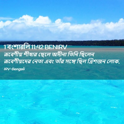 Picture 02 - 1 বংশাৱলি 11:42 BENIRV - রূবেণীয় শীষার - Bible Verse Picture