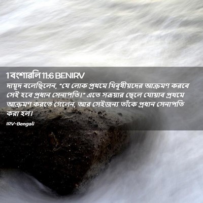 Picture 02 - 1 বংশাৱলি 11:6 BENIRV - দায়ূদ বলেছিলেন, - Bible Verse Picture