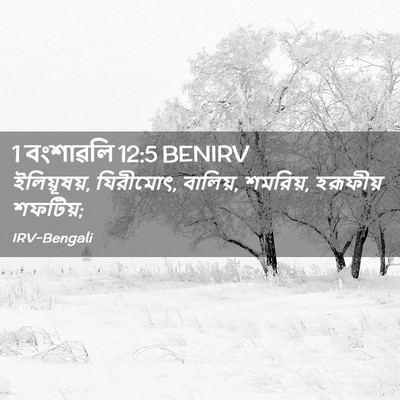 Picture 02 - 1 বংশাৱলি 12:5 BENIRV - ইলিয়ূষয়, - Bible Verse Picture
