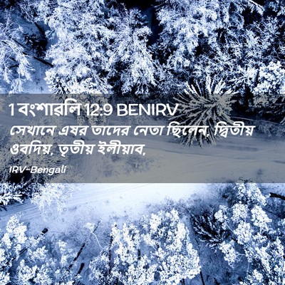 Picture 02 - 1 বংশাৱলি 12:9 BENIRV - সেখানে এষর তাদের - Bible Verse Picture
