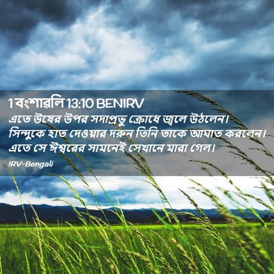 Picture 02 - 1 বংশাৱলি 13:10 BENIRV - এতে উষের উপর - Bible Verse Picture