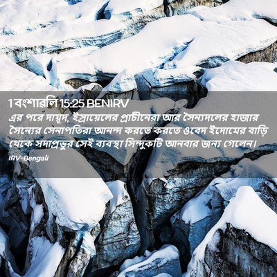 Picture 02 - 1 বংশাৱলি 15:25 BENIRV - এর পরে দায়ূদ, - Bible Verse Picture