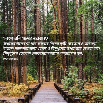 Picture 02 - 1 বংশাৱলি 16:42 BENIRV - ঈশ্বরের উদ্দেশ্যে - Bible Verse Picture