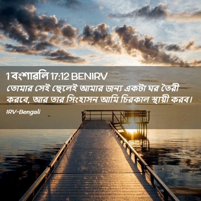 Picture 02 - 1 বংশাৱলি 17:12 BENIRV - তোমার সেই ছেলেই - Bible Verse Picture