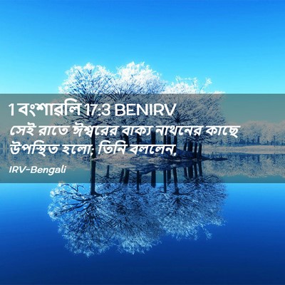 Picture 02 - 1 বংশাৱলি 17:3 BENIRV - সেই রাতে ঈশ্বরের - Bible Verse Picture