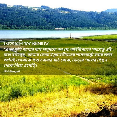 Picture 02 - 1 বংশাৱলি 17:7 BENIRV - “এখন তুমি আমার দাস - Bible Verse Picture