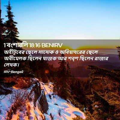 Picture 02 - 1 বংশাৱলি 18:16 BENIRV - অহীটূবের ছেলে - Bible Verse Picture