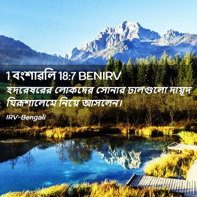 Picture 02 - 1 বংশাৱলি 18:7 BENIRV - হদরেষরের লোকদের - Bible Verse Picture