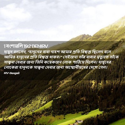 Picture 02 - 1 বংশাৱলি 19:2 BENIRV - দায়ূদ বললেন, - Bible Verse Picture