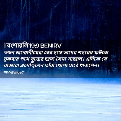 Picture 02 - 1 বংশাৱলি 19:9 BENIRV - তখন অম্মোনীয়েরা - Bible Verse Picture