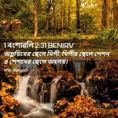 Picture 02 - 1 বংশাৱলি 2:31 BENIRV - অপ্পয়িমের ছেলে - Bible Verse Picture
