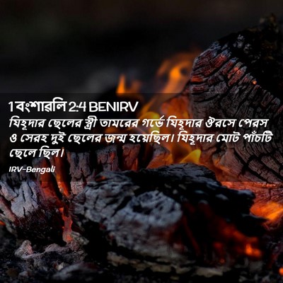 Picture 02 - 1 বংশাৱলি 2:4 BENIRV - যিহূদার ছেলের - Bible Verse Picture