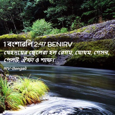 Picture 02 - 1 বংশাৱলি 2:47 BENIRV - যেহদয়ের ছেলেরা - Bible Verse Picture