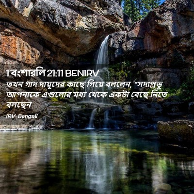 Picture 02 - 1 বংশাৱলি 21:11 BENIRV - তখন গাদ দায়ূদের - Bible Verse Picture